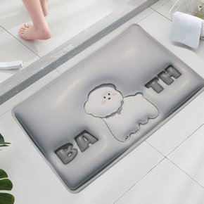 3D 규조토 욕실 발매트 욕실매트 푸들 (WD227F0)