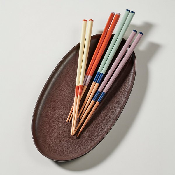 컬러 스틱 우드 젓가락 4조 민트브릭 J70N903152100