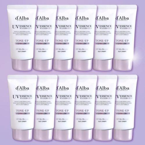 달바 워터풀 퍼플 톤업 선크림 비건 물광 50ml x 12개(1)