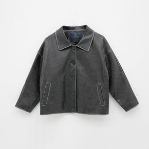 JL 빈티지 FAUX 레더 자켓 DLF3JK001_P407899157