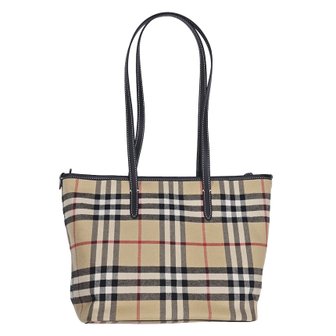 버버리 애쉬비 숄더백 81120561 체크 레더