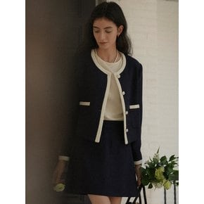 Laura tweed jacket(Navy)