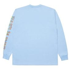 CRAYON LOGO LONG SLEEVE T-SHIRT SKYBLUE - 크레용 로고 긴팔