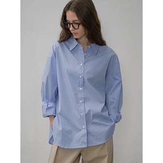 시야쥬 SITP5187 오버 핏 멀티 ST 셔츠_Light blue