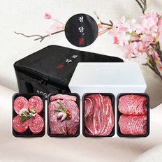 [냉장]명품 횡성한우 정성가득 정육3호(2.0kg/1등급이상/불고기(500g), 국거리(500g), 장조림(500g), 산적(500g)))[아이스박스/정담보냉가방]