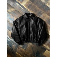 SUPPORT SERIES COWHIDE CRACK JACKET BLACK