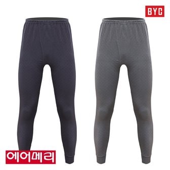 BYC 에어메리 남하의 2매입/삼중보온 방한내복 하의 실내복 타이즈 2매세트