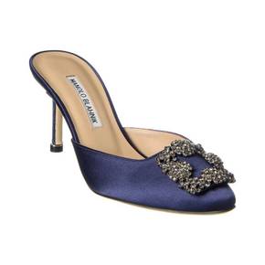 4232504 Manolo Blahnik Hangisimu 70 Satin Pump