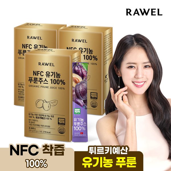 NFC 유기농 푸룬주스 100 14포 3박스 식이섬유
