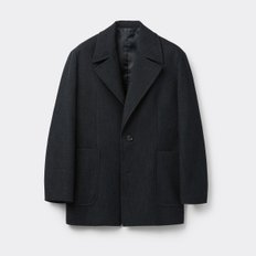블랙 크롭 싱글 숏코트 CWCAA25513BKX