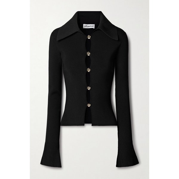 골드톤 버튼 리브 니트 가디건 46376663162953064