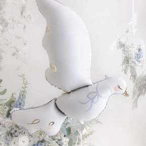 파티데코 비둘기 풍선 웨딩 도브 100cm 브라이덜샤워 촬영 소품