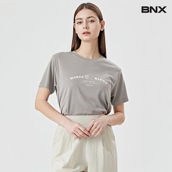 BNX 마가린 프린팅 라운드 여성 반팔 티셔츠 (BV2TS014L0)