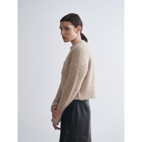 [LE MEILLEUR] CULT ALPACA CARDIGAN (SAND)