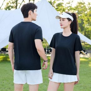 반팔티 에어핏티 기본 남녀공용 에어핏 라운드 베이직무드