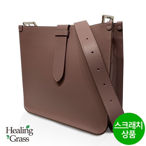 [여주점] [스크래치] 천연소가죽 데일리백 벨트스트랩 사각 숄더백 HGLC6255PU-S