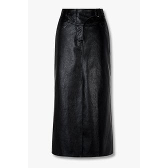 VOV [리오더] 신세틱 레더 H라인 롱 스커트 7125435100299