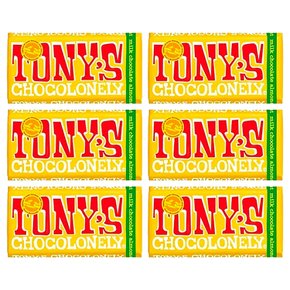 Tony`s 토니스 쇼콜라니 밀크 아몬드 허니 누가 초콜릿 180g 6개