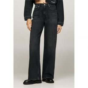 5204453 Tommy Hilfiger GLITTER WIDE LEG - Flared Jeans denim black