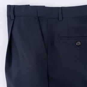 남성 간절기 기본 솔리드 원턱 스판 신사 정장 바지 블랙/30~46 빅사이즈/히든밴딩/신사바지/원턱/봄 가을