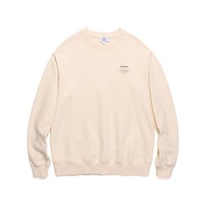 SLOGAN LOGO CREWNECK (IVORY)