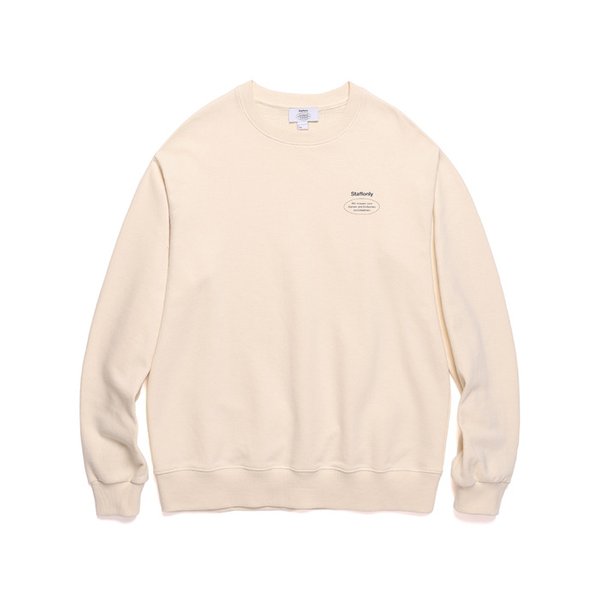 SLOGAN LOGO CREWNECK (IVORY)