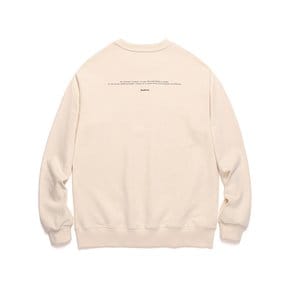 SLOGAN LOGO CREWNECK (IVORY)