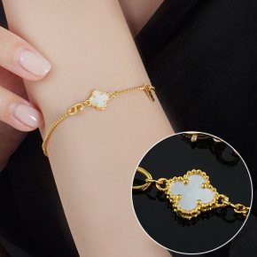 크로바 (오닉스or자개 택1) 24k 순금팔찌 3.75g
