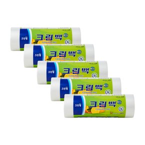 크린백 비닐팩 크린 롤백 롤비닐 중 25x35 500매 5개