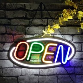 LED OPEN 오픈 와이어 간판