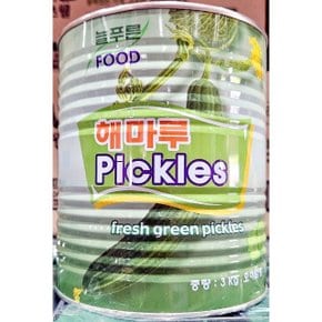 오이피클 슬라이스 늘푸른 3kg X6개 식당 통조림 (WCCEA78)