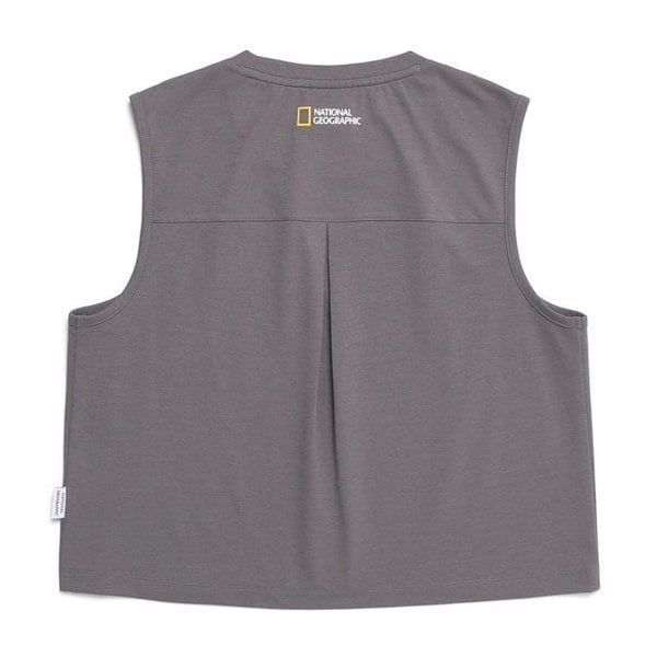 [여주점] N252WTS040 여성 크로우 COOL MAX 세미크롭 민소매 티셔츠 IRON GREY