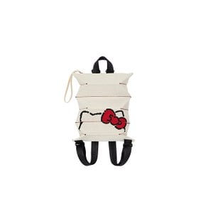 [헬로키티 50주년 2024년 한정판] Lucky Pleats Knit Backpack XS 50th Hello Kitty Vanilla