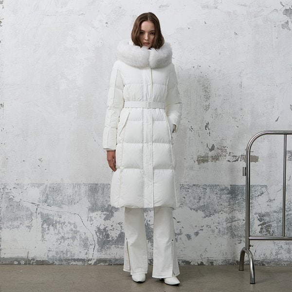 [시흥점] 여성 사가폭스퍼  시그니처 페미닌 롱 다운점퍼 (ER4TD507)