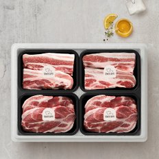 [바로배송][오늘의돼지] 한돈 선물세트 1호 1.6kg(삼겹살 400g x 2팩+목살 400g x 2팩)