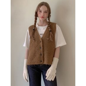 V-neck Mohair Knit Vest (4colors) VKNIT_011