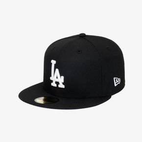 MLB LA다저스 베이직 사이즈캡 블랙/화이트_11591149
