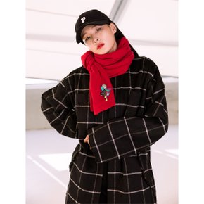 [와이제이] Check transit coat_black