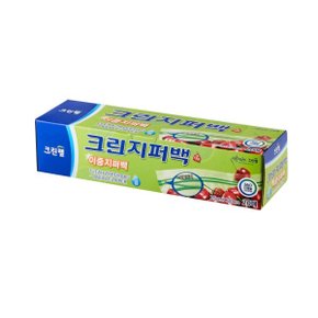 (크린랲) 이중 지퍼백 25cmx30cm 대 20매 크린랩