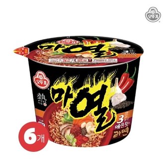 오뚜기 마열라면(용기) 105g 6개