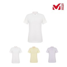 밀레 여성 여름 반팔 티셔츠 LD 르아S 집업 티셔츠 MXSUT760