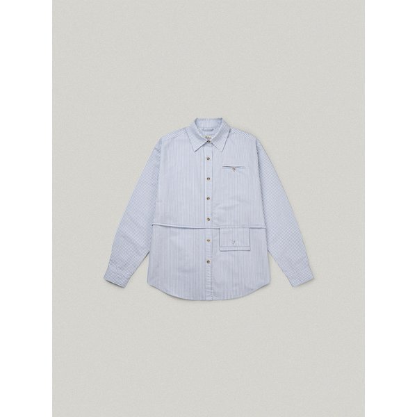 HAZEL STRIPE SHIRT [BLUE]