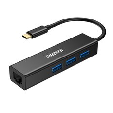 C타입 to RJ45 + USB3.0 어댑터 HUB-U02BK