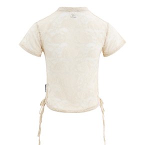 LACE T-SHIRT IN BEIGE (레이스 티셔츠)