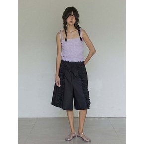 Dumb and frill banding pants / Black