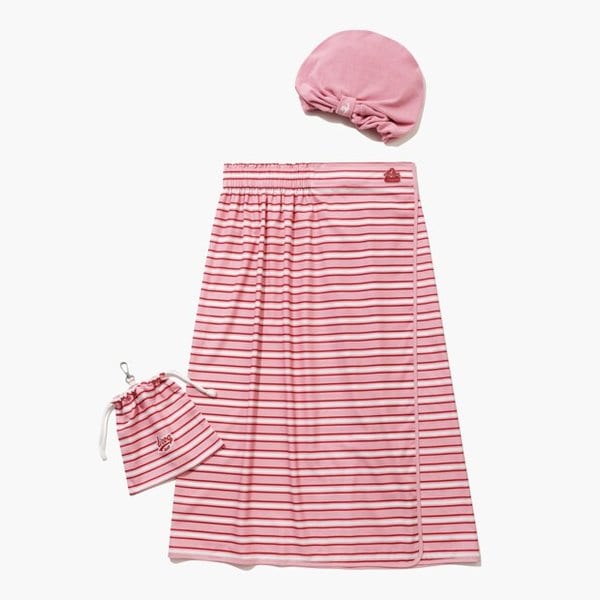 [여주점] 여성 헤어밴드+샤워가운 패커블 셋트GR122LET22 PINK