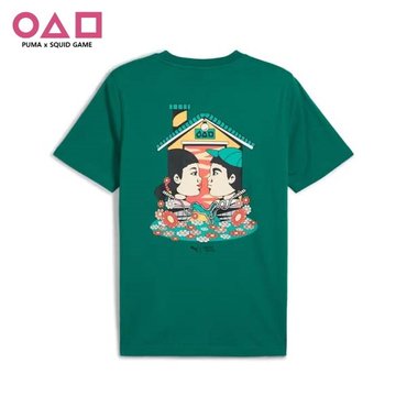 푸마 X 오징어게임 630706 74 그래픽 반팔 티셔츠 PUMA X SQUID GAME Graphic Tee