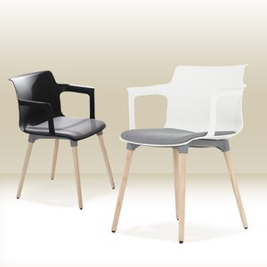 린백토리 나무루미 카페 회의용 디자인 예쁜 업소용 플라스틱 커피숍 식탁 원목 의자