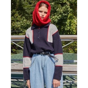 [단독] Red Piping Collar Knit