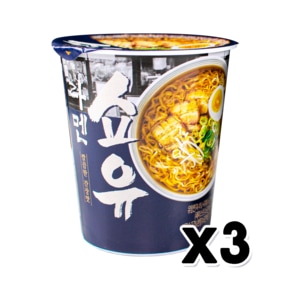 쇼유라멘 깔끔한 간장맛 컵라면 75g x 3개